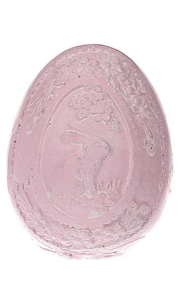 Vejce Vintage se zajícem Růžové 12x10cm - Dekorace a domácnost Dekorace Velikonoce